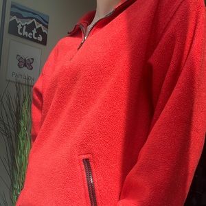 Eddie Bauer red fleece